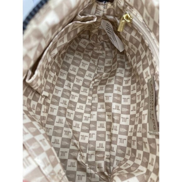 NWT London Fog Cognac Ellie Cosmetic Bag - Picture 6 of 8